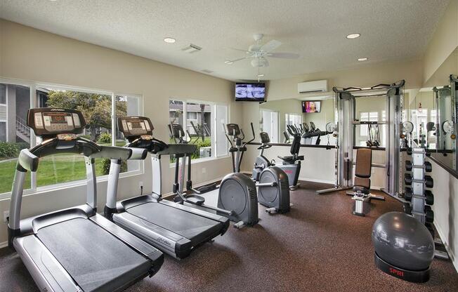 High-Tech Fitness Center, at Patterson Place Apartments, Towbes, Santa Barbara, 93111