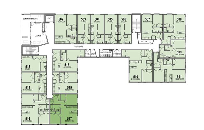 2 beds, 1 bath, 836 sqft, $2,885, Unit 617