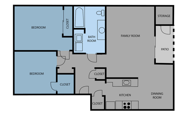 2 beds, 1 bath, 1,021 sqft, $1,599, Unit 182-066