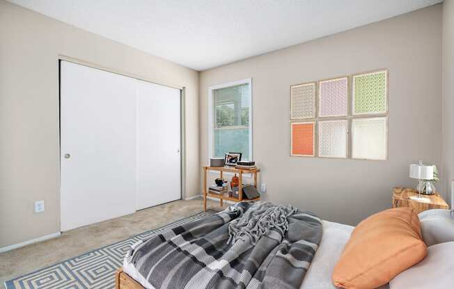 Bedroom with Plush Carpeting