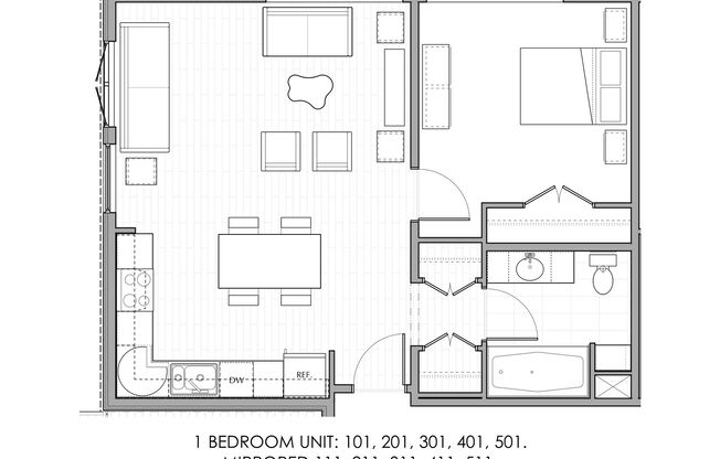 1 bed, 1 bath, 750 sqft, $2,200, Unit 211
