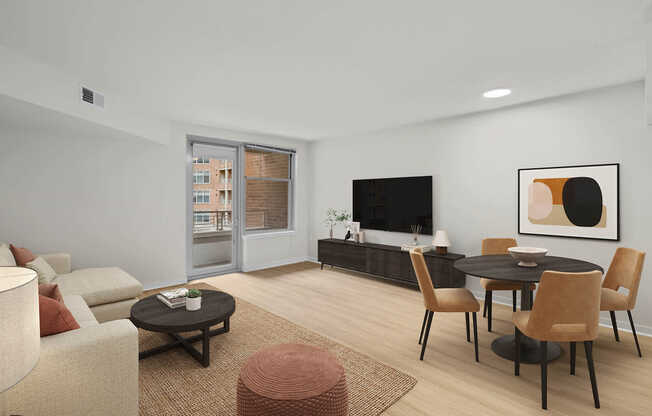 Living Room with Hard Surface Flooring