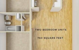 2Bedoom 1Bath ---