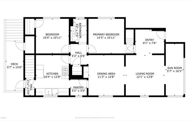 2 beds, 1 bath, 1,215 sqft, $2,700, Unit 1