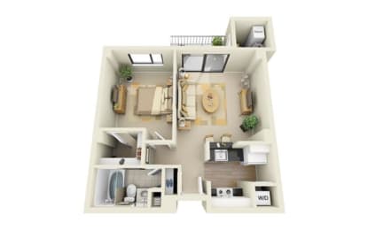 1 bed, 1 bath, 730 sqft, $1,930