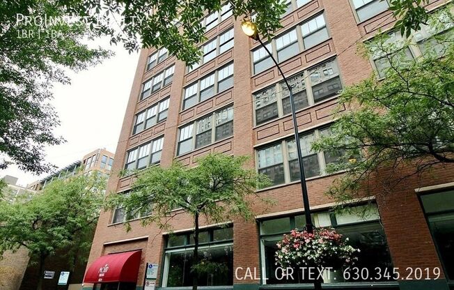 Available Now! Sprawling Sun-drenched 1Bed/1Bath Industrial Loft with Exposed Brick located in the Historic South Loop / Printers Row Chicago Neighborhood