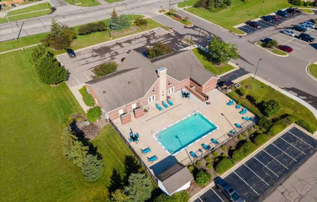 Aerial View of Pool