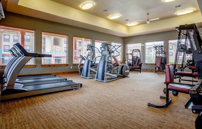 Fitness Center at The Ranch at Pinnacle Point Apartments in Rogers, AR