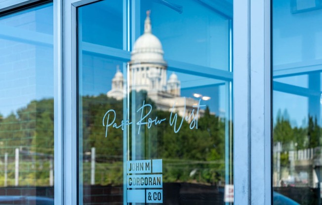 a reflection of the state house