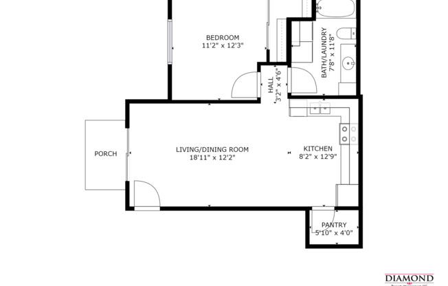 1 bed, 1 bath, $945