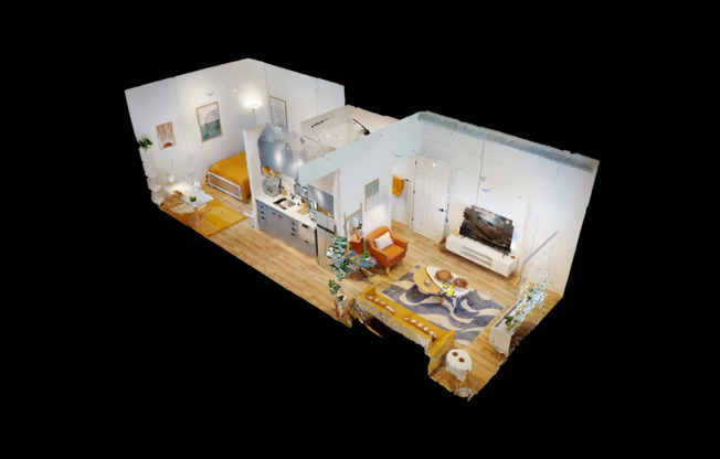 Studio, 1 bath, 390 sqft, $1,550, Unit The Perch - 1