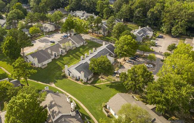 above view of community at The Vale, Cordova, Tennessee