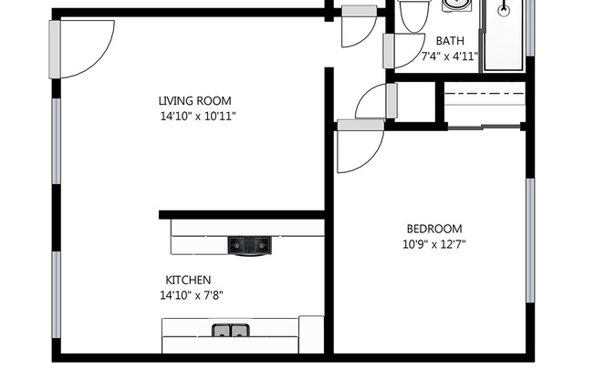 1 bed, 1 bath, $1,695