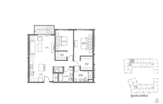 2 beds, 2 baths, 1,159 sqft, $1,995, Unit 306-A