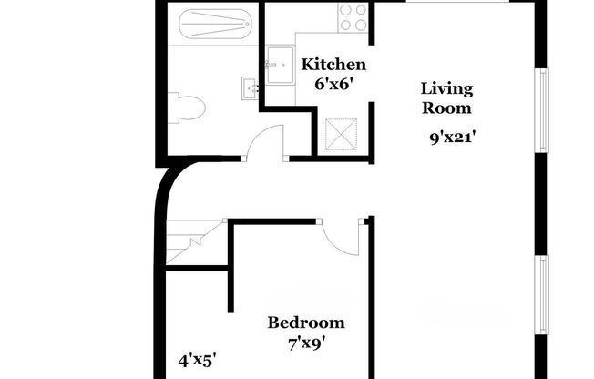 1 bed, 1 bath, 315 sqft, $1,539, Unit 1325-5