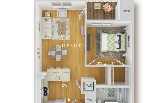 1 bed, 1 bath, 775 sqft, $2,295, Unit 2305