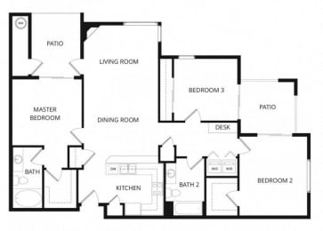 3 beds, 2 baths, 1,273 sqft, $1,930