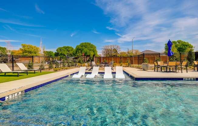Canvas at Denton resort style pool with sundeck