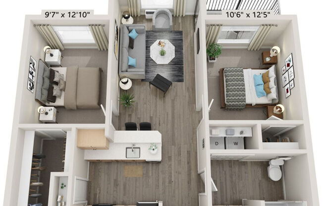 2 beds, 1 bath, 873 sqft, $1,970