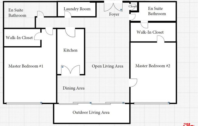 2 beds, 2 baths, 1,426 sqft, $5,500, Unit 504