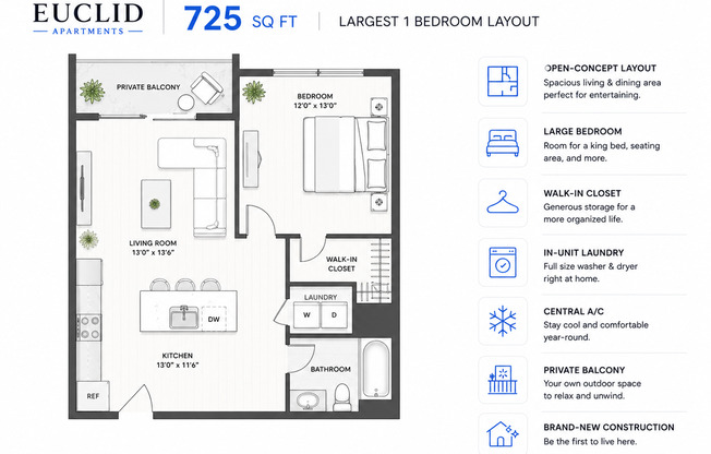 1 bed, 1 bath, 630 sqft, $2,495, Unit 3103