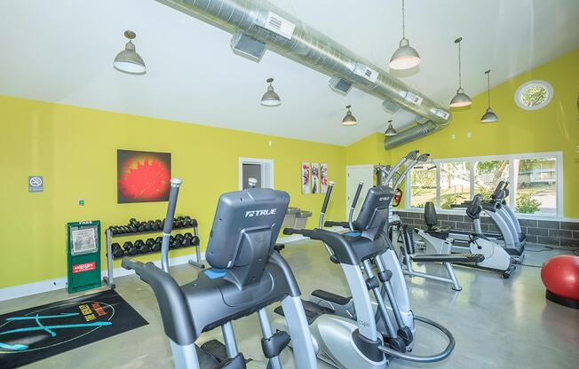 State-of-the-art fitness center at The Henley in Knoxville, TN