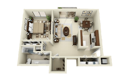 1 bed, 1 bath, 800 sqft, $1,075