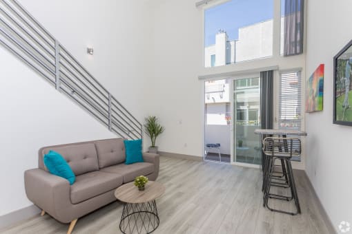 Living Area With Loft at 1039 S. Hobart Blvd. Koreatown/Los Angeles, CA, Los Angeles, CA, 90006