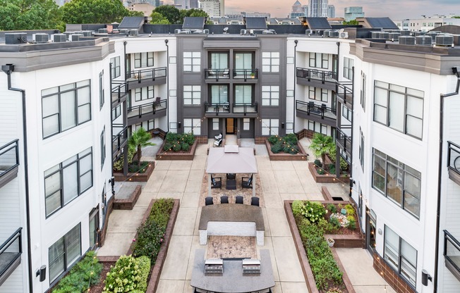 Newly redesigned outdoor courtyard.