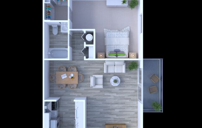 1 bed, 1 bath, 690 sqft, $1,325