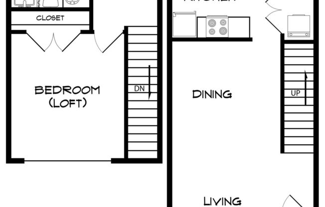 1 bed, 1 bath, 727 sqft, $999