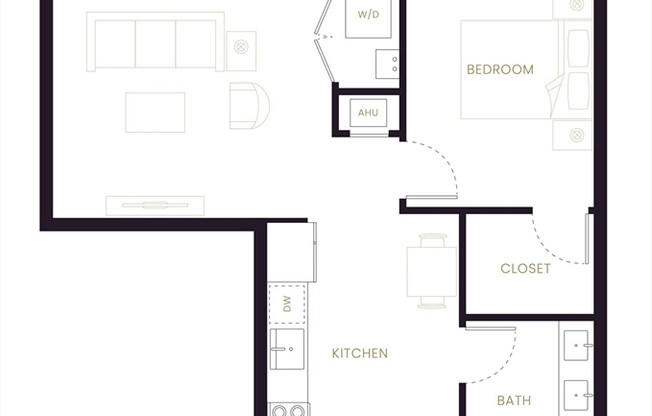 1 bed, 1 bath, 708 sqft, $2,900, Unit 303