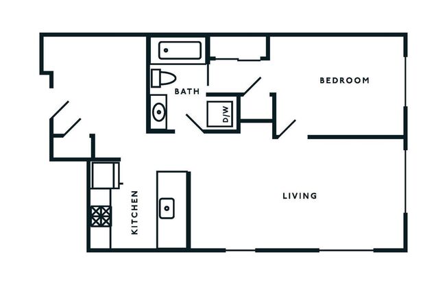 1 bed, 1 bath, 703 sqft, $2,625, Unit 505
