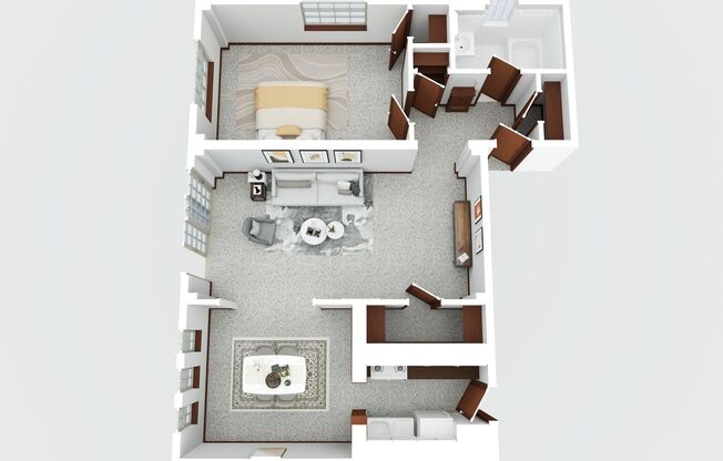 1 bed, 1 bath, 600 sqft, $999, Unit 103