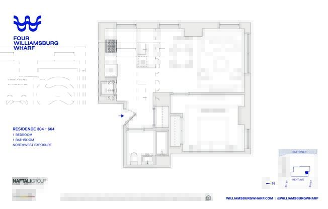 1 bed, 1 bath, $4,693, Unit 604