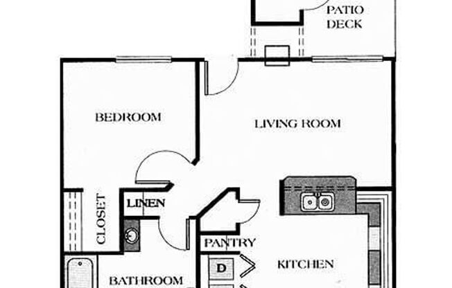 1 bed, 1 bath, 672 sqft, $537, Unit BW0221