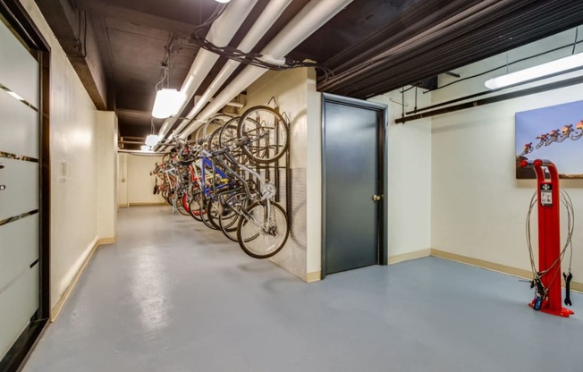 Bike storage at Belvedere, Washington
