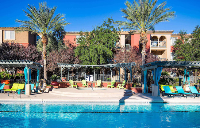 the swimming pool at the resort