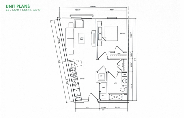 1 bed, 1 bath, 676 sqft, $3,450, Unit 307