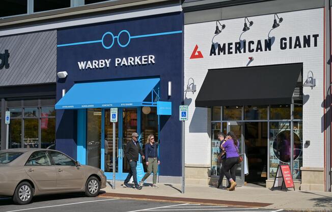 Popular national retailers at Legacy Place offer convenient shopping for apparel, accessories, and everyday essentials just minutes from The Avens at Dedham.