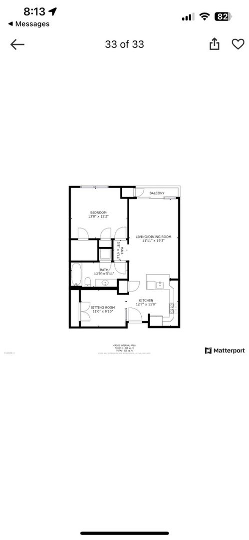 2 beds, 1 bath, $2,300, Unit # 220