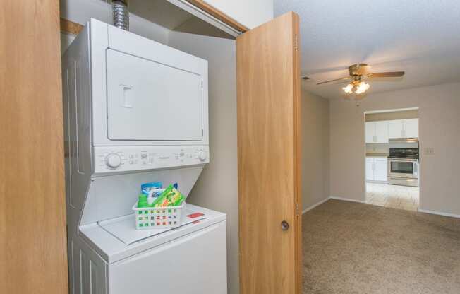 in-home washer and dryer at Cinnamon Ridge Apartments, Minnesota, 55122