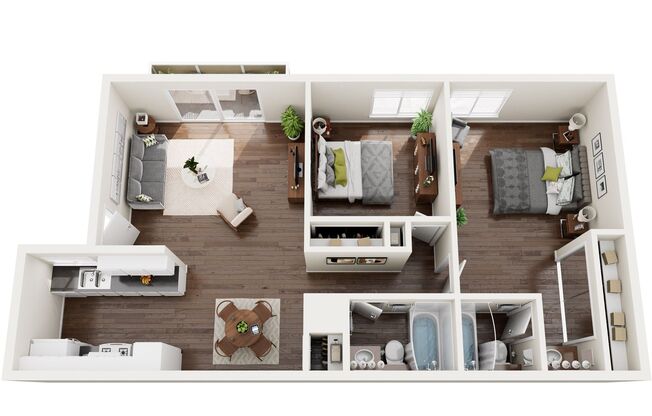 2 beds, 2 baths, 967 sqft, $2,620, Unit # 020