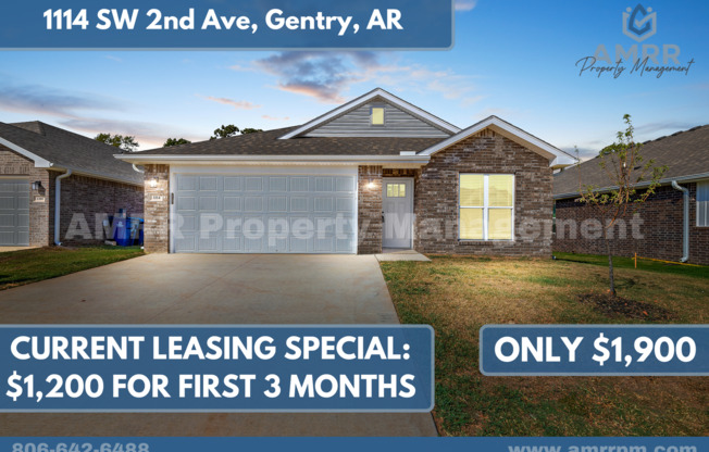 NEW 4 Bedroom Home In Highfill, Arkansas, Near Bentonville!