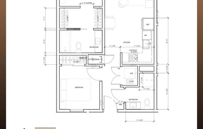 2 beds, 2 baths, 774 sqft, $1,995, Unit 301