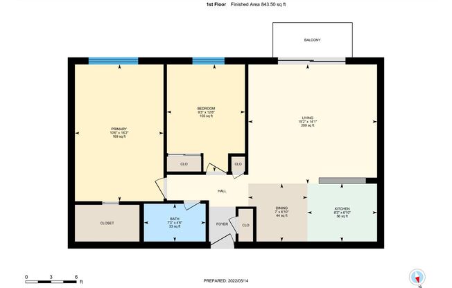 2 beds, 1 bath, $1,250