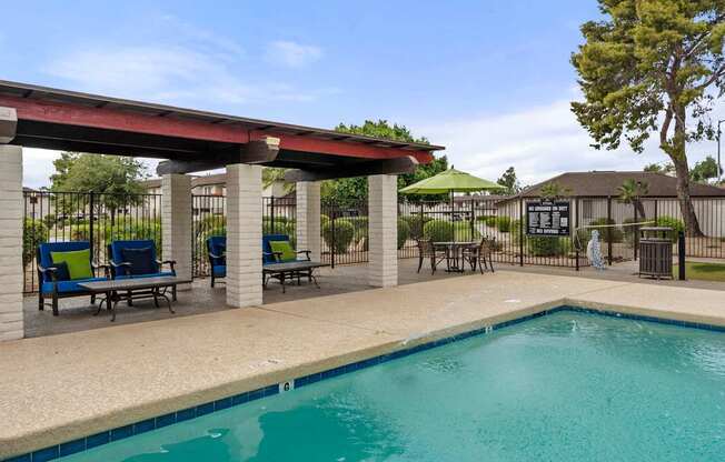 Pool, Spa, Clubhouse, Pool Deck, Patio, Chairs, Picnic