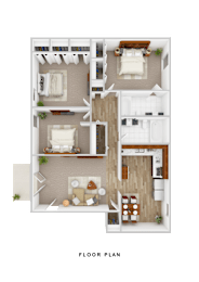 3 beds, 2 baths, 1,235 sqft, $1,268