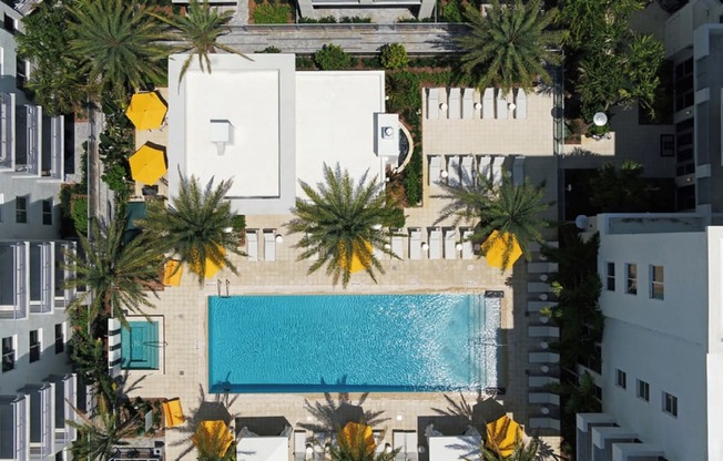 Aerial View Of Pool  at Windsor at Pembroke Gardens, Pembroke Pines, FL, 33027