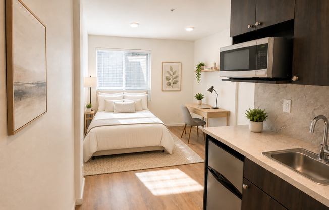 Studio, 1 bath, 190 sqft, $1,095, Unit 415